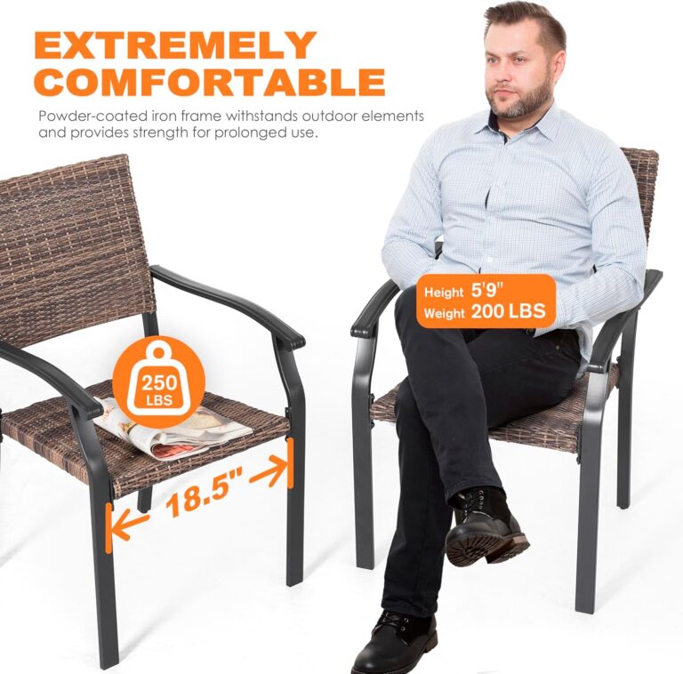 NUU GARDEN Patio Dining Chairs Review