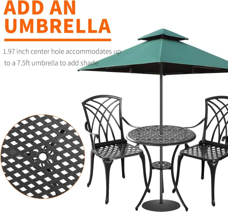 Patio Bistro Set 3 Piece Outdoor Review