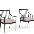PHI VILLA Outdoor Metal Dining Chairs Review