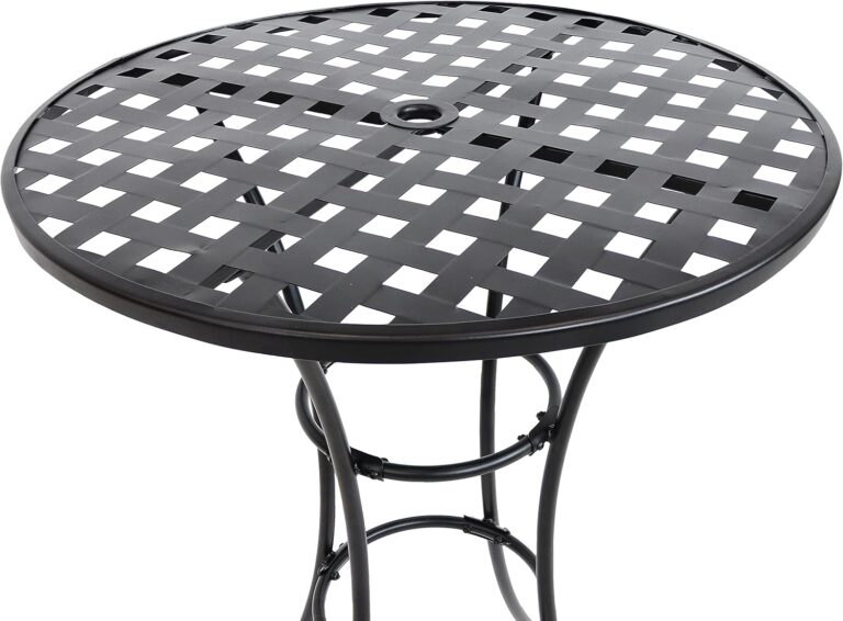 Sunnydaze Elegant Black Wrought Iron Bar Table Review