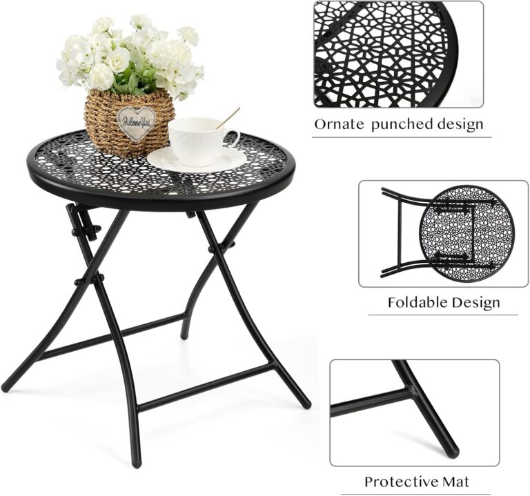 TeoKJ Folding Outdoor Side Tables Review