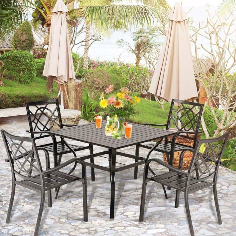 Wrought Iron Patio Outdoor Dining Chairs Review