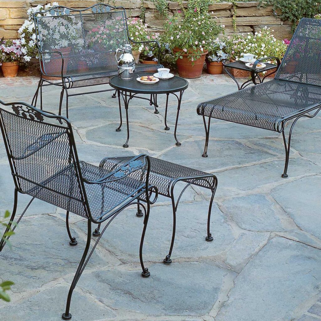 1-1/2 Wrought Iron Patio Furniture Feet Caps - Round Plastic Outdoor Metal Table and Chair Floor Protector Glide Replacement Parts (8 Pack)