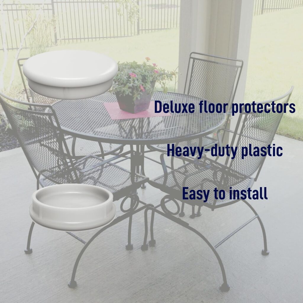 8 Pack 1.25-inch Chair Leg Floor Protectors – Deluxe Floor Protectors for Furniture – Furniture Floor Protectors for Patio, Indoor, Outdoor Furniture – Chair Glides for Scratch Protection