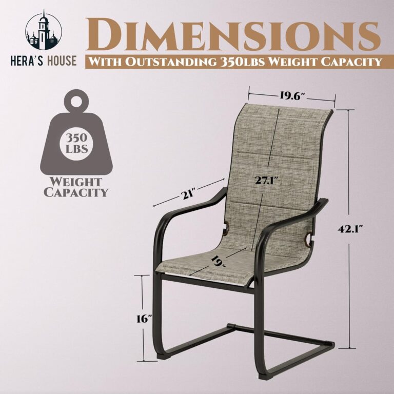 HERA’S HOUSE Premium Patio Swivel Dining Chairs Set of 6 Review