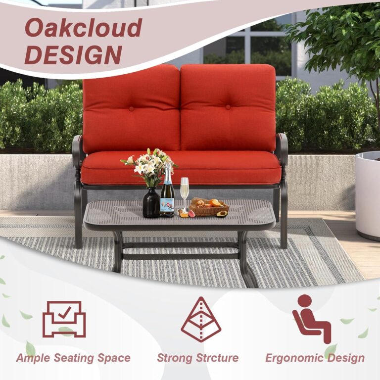 Oakcloud Outdoor Loveseat and Table Set Review