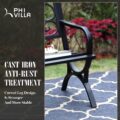 PHI VILLA 50Inch Garden Bench Review