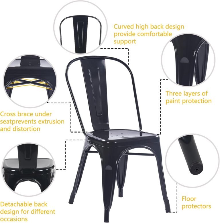 YOUNIKE Metal Dining Chairs Review