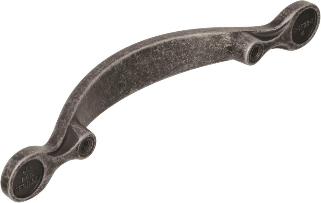 Amerock | Cabinet Pull | Wrought Iron Dark | 3 inch (76 mm) Center to Center | Inspirations | 1 Pack | Drawer Pull | Drawer Handle | Cabinet Hardware