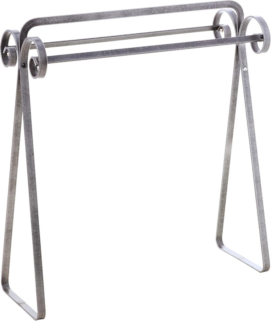 Enclume Premier Scrolled Quilt Rack, Hammered Steel