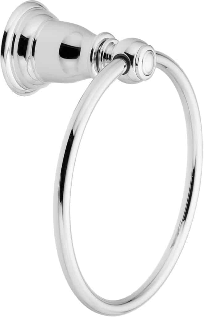 Moen YB5486WR Kingsley Bathroom Hand -Towel Ring, Wrought Iron