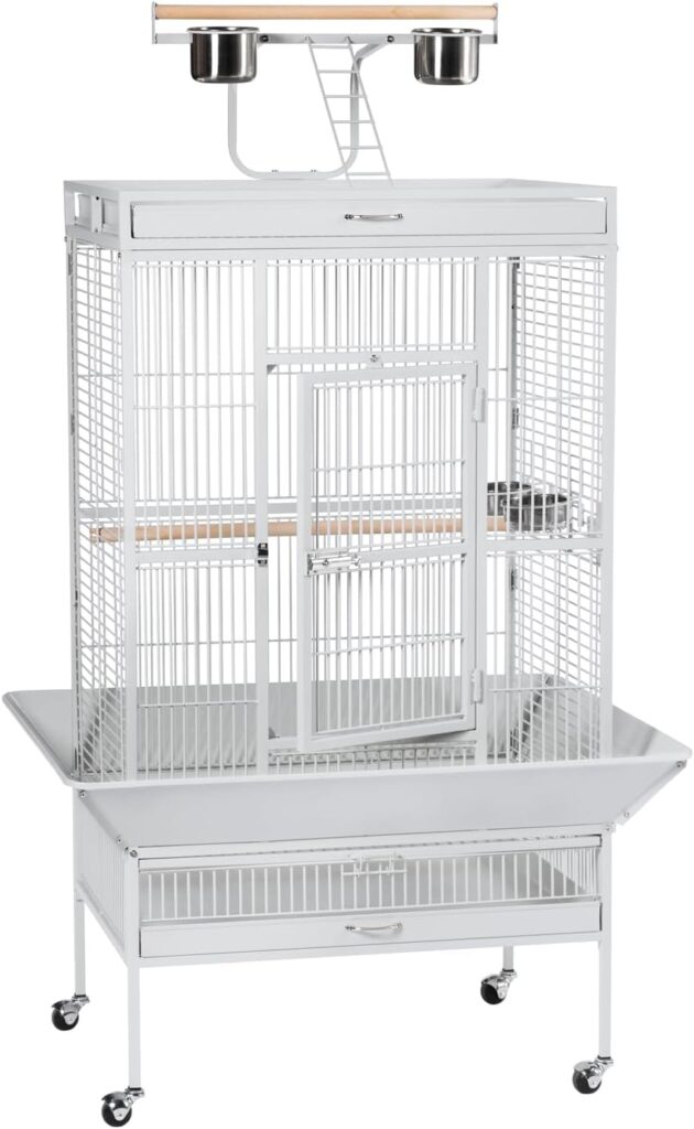 Prevue Pet Products Wrought Iron Select Bird Cage Pewter Hammertone 3151BLK