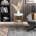 Wrought Iron Gold Nordic Small Coffee Table Review