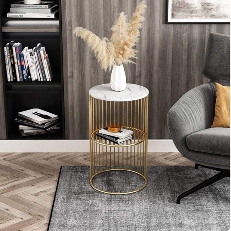 Wrought Iron Gold Nordic Small Coffee Table Review