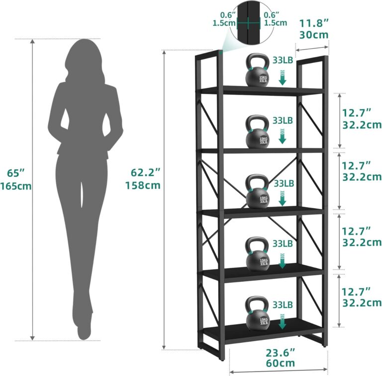 YITAHOME 5 Tiers Bookshelf Review