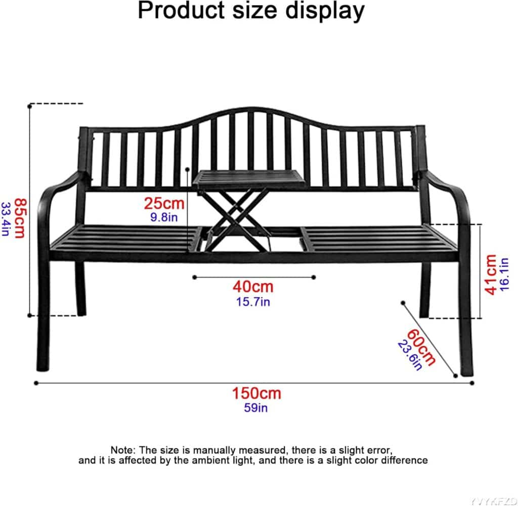 YVYKFZD Modern Garden Bench, Wrought Iron Patio Bench Seat, Backless Outdoor Bench Chair, Durable and Comfortable Design, Easy to Assemble, for Poolside, Lawn (Color : White)