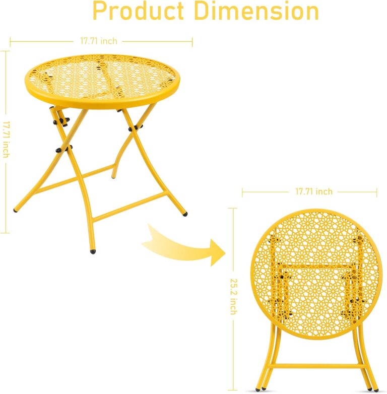 TeoKJ Folding Outdoor Side Tables Review