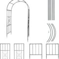 87.2in Metal Garden Arbor Arch Review