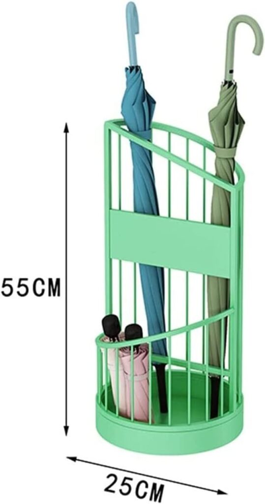 Umbrella Rack Stand, Umbrella Holder,Umbrella Stands Umbrella Stand Green, Metal Wrought Iron Umbrella Bucket, Household Hotel Umbrella Storage Rack