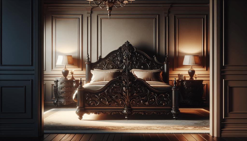 Giselle Antique Dark Bronze Graceful Lines Victorian Iron Metal Bed (Full Size)