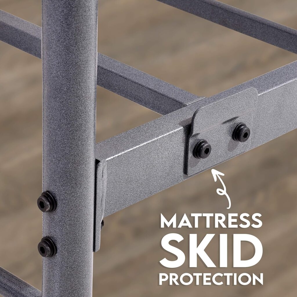 Golden Gate Beds Washington Twin Size Black Iron Bed Frame with Headboard Footboard Wrought Iron Heavy Duty Metal Platform Foundation Farmhouse Victorian Style 600 lbs Capacity CastleBeds