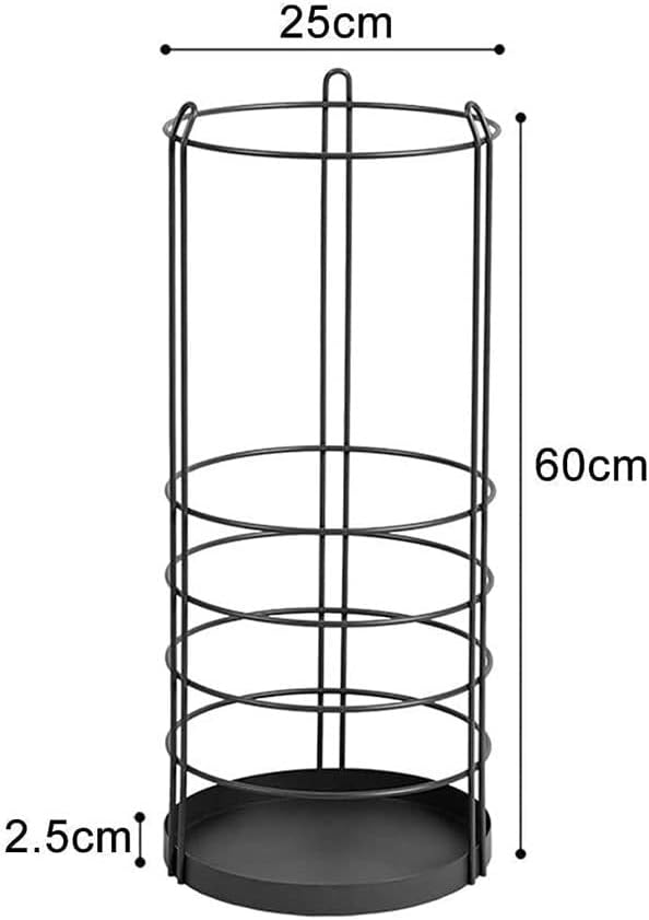 Metal Umbrella Stand,Umbrella Holder, Tall Round Metal Umbrella Stand, Modern Simple Iron Umbrella Frame for Canes Walking Sticks Umbrellas Cane Holder Umbrella Bin/Green