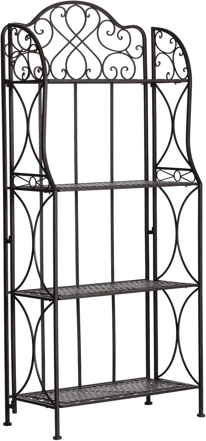 Antique Bronze Four-Tiered Metal Baker’s Rack review