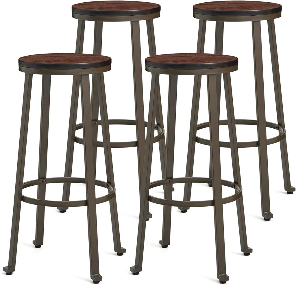 Glitzhome Rustic Steel Bar Stool Review