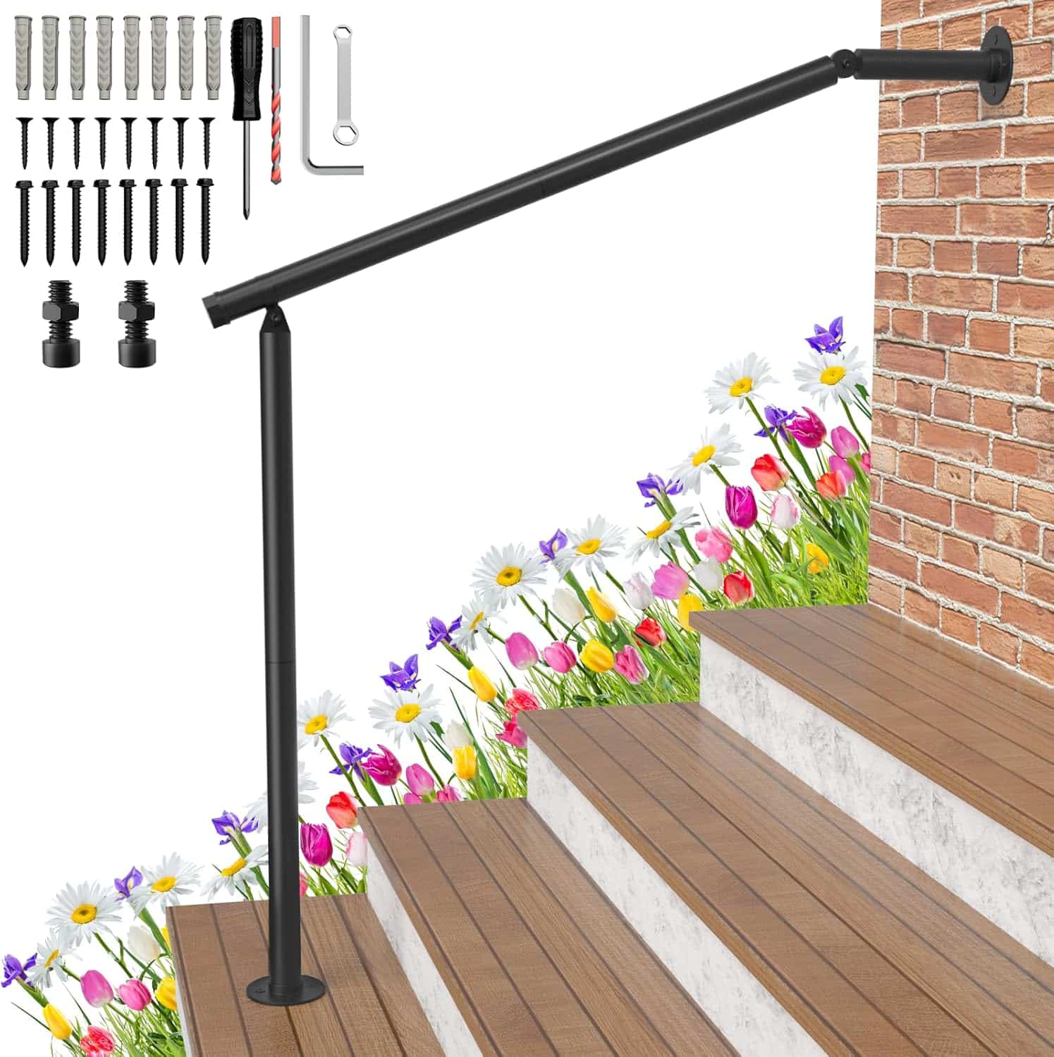 Hand Rails For Outdoor Steps Review Wrought Iron Furniture Reviews 