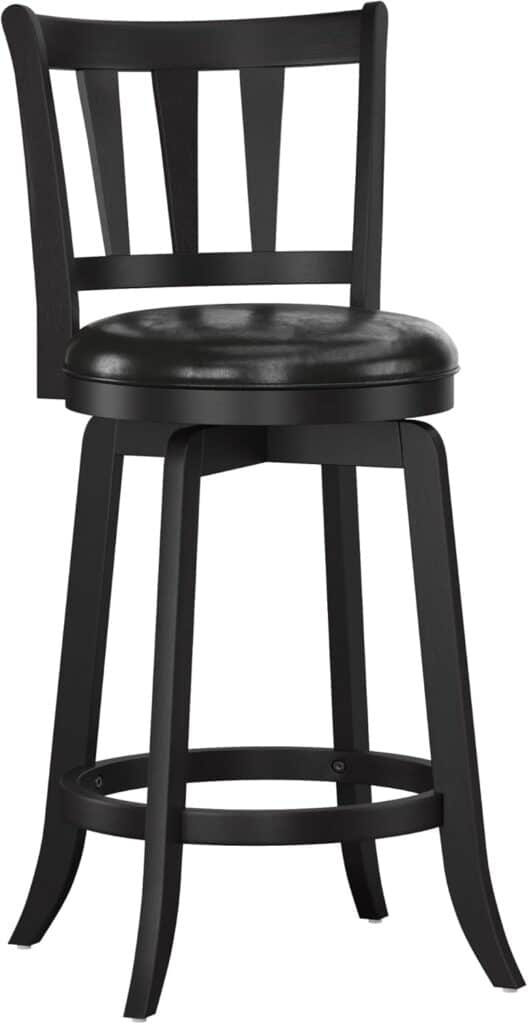 Hillsdale Presque Isle Swivel Stool, Counter Height, Black