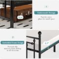 HOOMIC Queen Size Metal Platform Bed Frame Review
