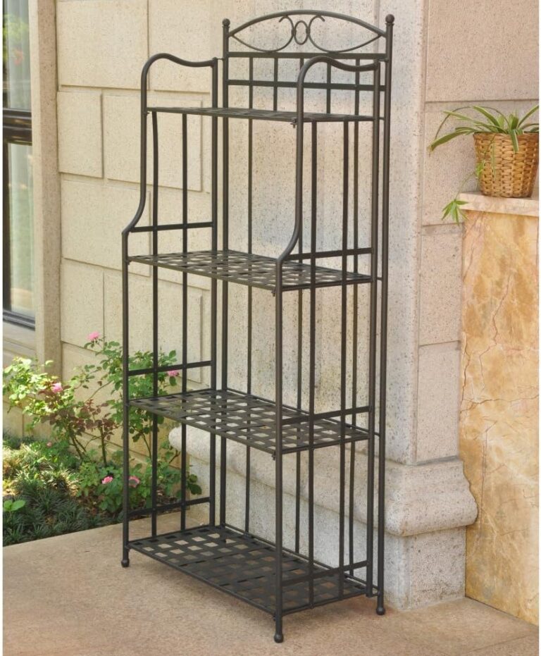 International Caravan Santa Fe Nailhead 4-Tier Bakers Rack Review