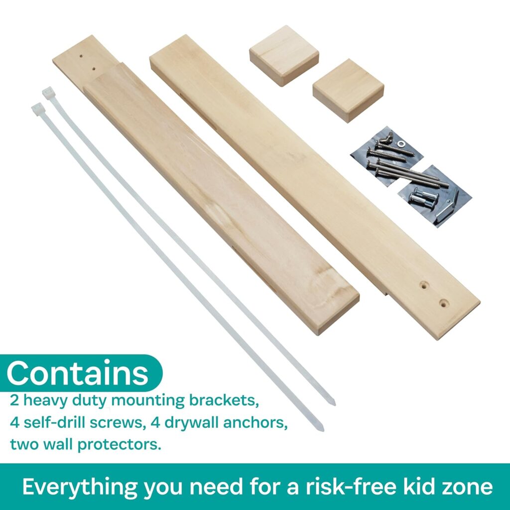 KidCo K13 Universal Gate Kit - Easy to Install on Wood Furniture, Dry Wall  Wrought Iron