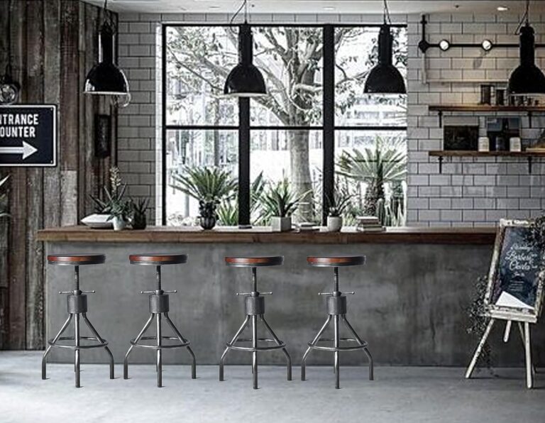 LOKKHAN Industrial Bar Stool Review