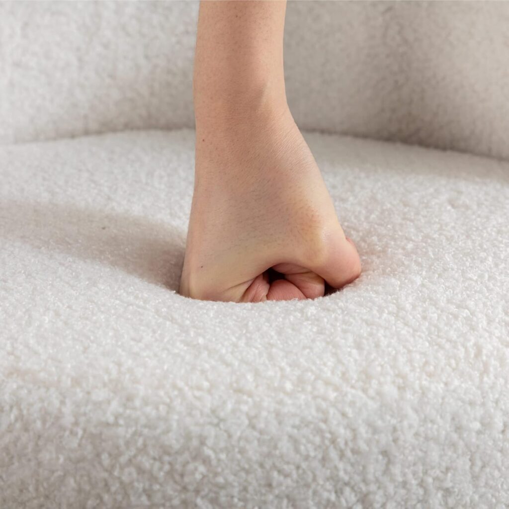 LukeAlon Modern PU Leather Counter Stools Set of 2, Upholstered 26 Seat Height Barstools with Black Metal Legs Round Low Back Kitchen Stools with Footrest for Dining Room Small Places, Cream White