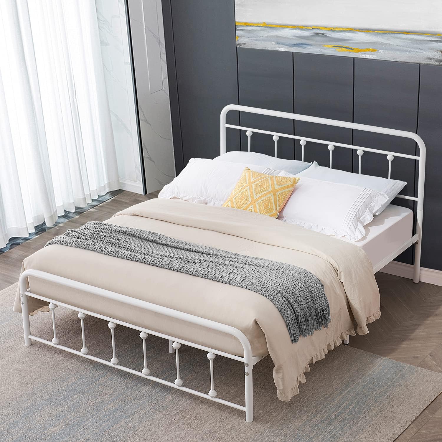 VECELO Metal Bed Frame Queen Review