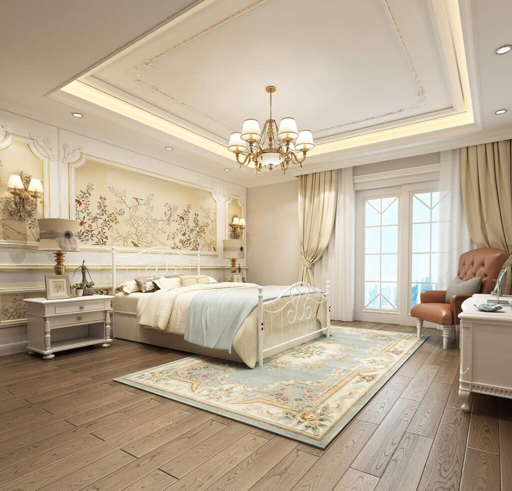 Vintage Sturdy Metal Bed Frame Queen Size with Vintage Headboard and Footboard Platform Base Bed Frame No Box Spring Needed Steel Bed (Queen, Black)