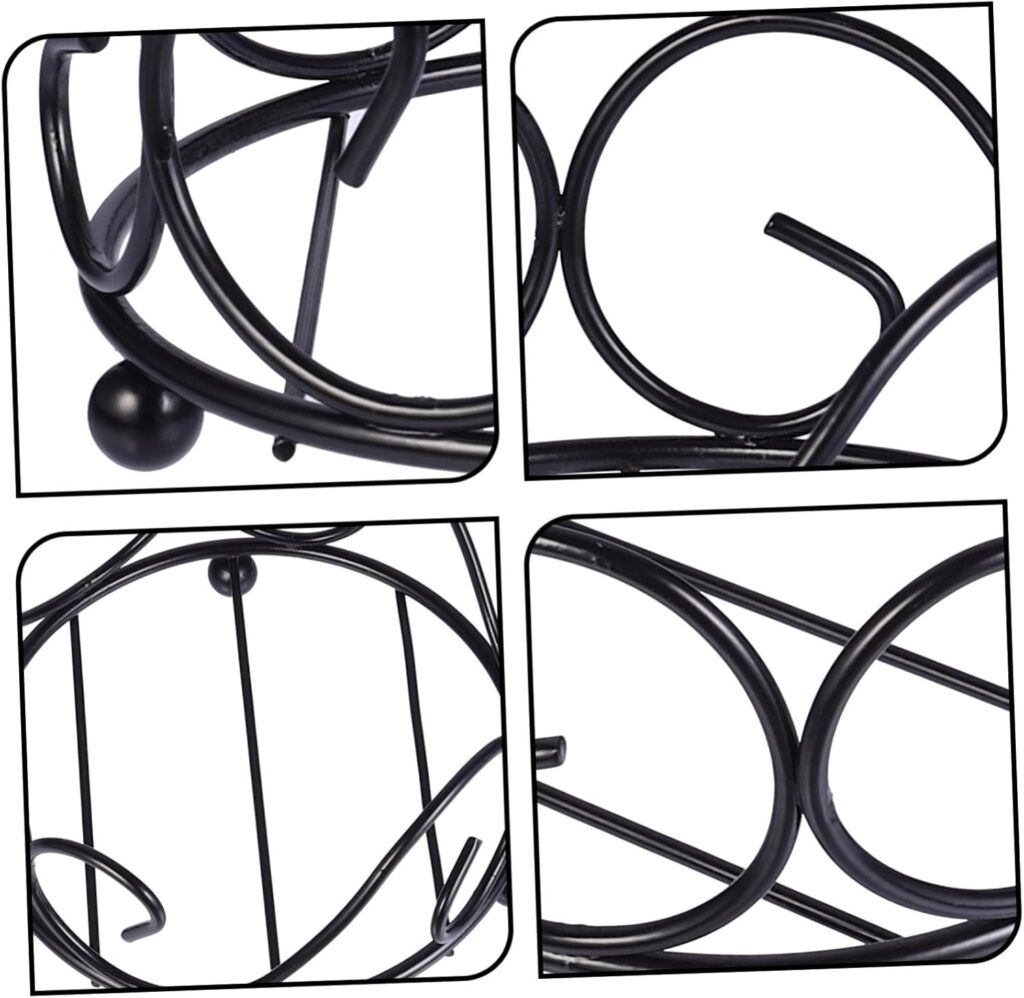 Amosfun 2pcs Iron Coaster Holder Rack Insulated Cup Coasters Holder Pot Mat Pot Pad