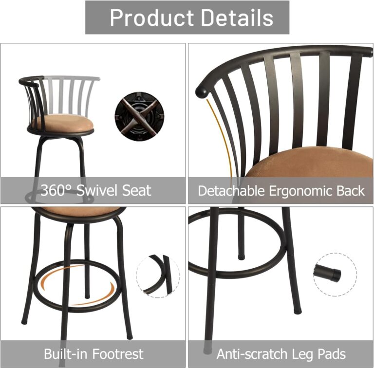 FurnitureR 24 INCH Bar Stools Review