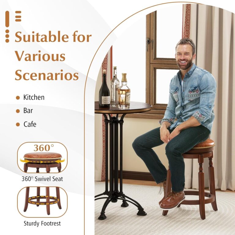 Giantex 24″ Swivel Bar Stools Review