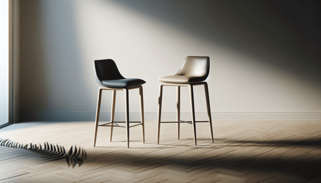 HOOBRO Bar Stools, Set of 2 Bar Chairs, Kitchen Round Height Stools with Footrest, Breakfast Bar Stools, Sturdy Steel Frame, for Dining Room, Kitchen, Party, Easy Assembly, Rustic Brown BF03BY01