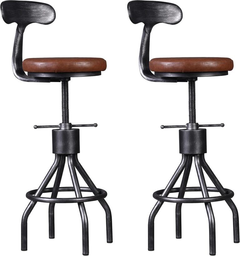 LOKKHAN Rustic Industrial Bar Stool Review