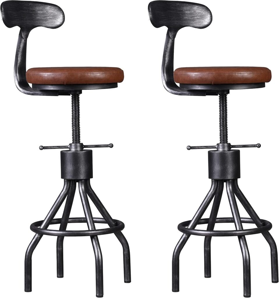 LOKKHAN Rustic Industrial Bar Stool Review