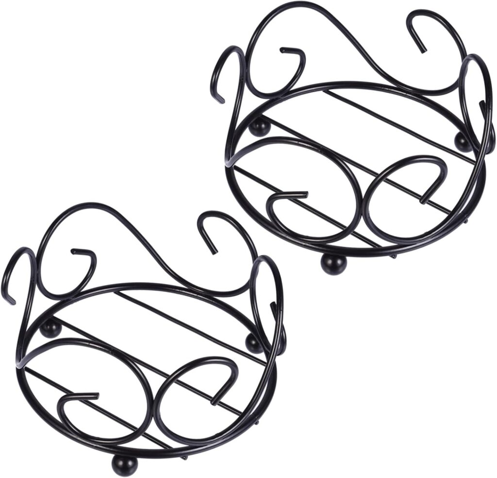 Mikinona Holder Set Cup Coasters Holders Iron Wrought Insulated Mat Heat Insulated Pad Heat Mat for Table