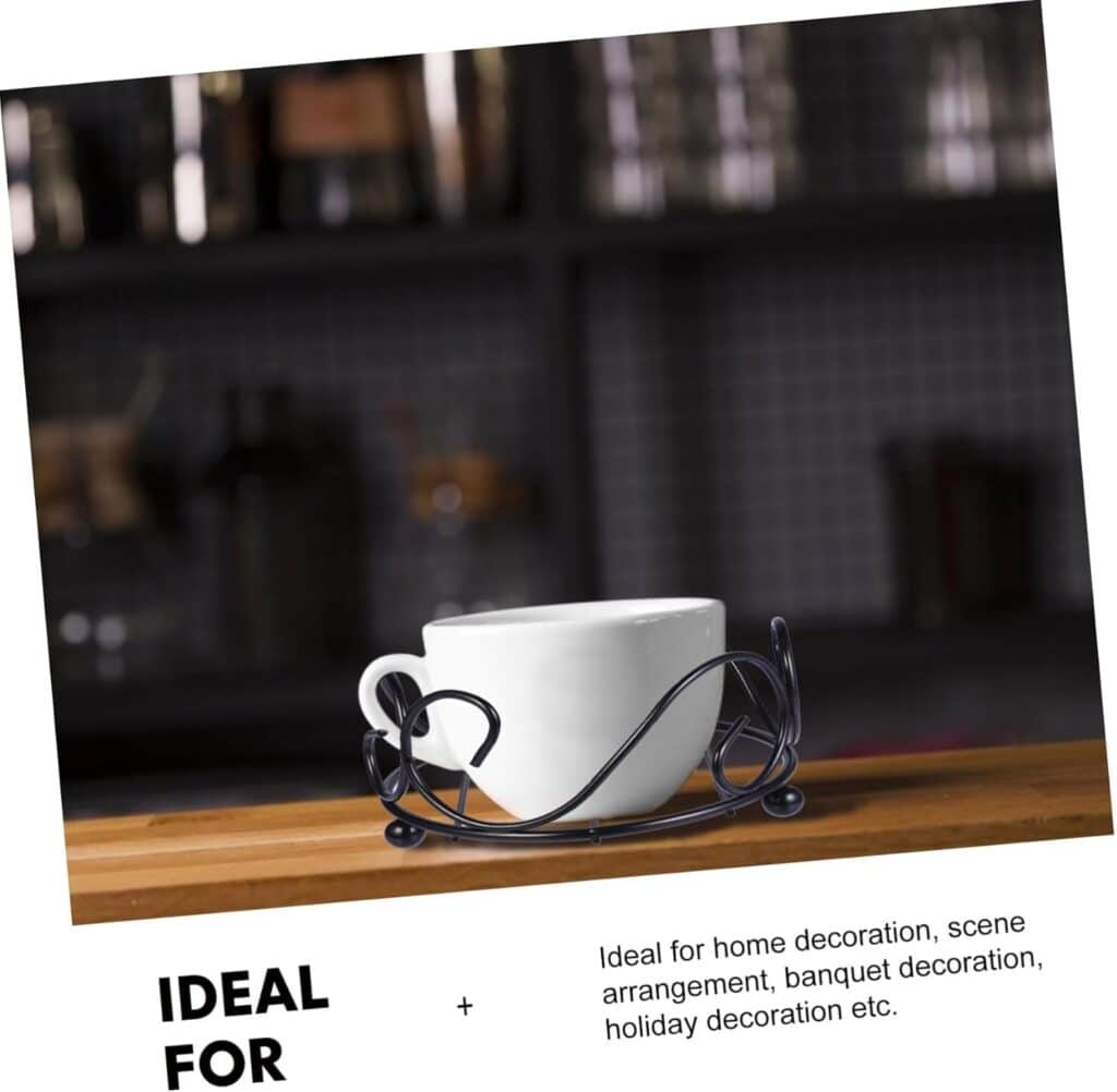 Mikinona Holder Set Cup Coasters Holders Iron Wrought Insulated Mat Heat Insulated Pad Heat Mat for Table