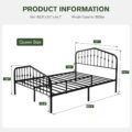 MUTICOR Queen Size Metal Bed Frame review