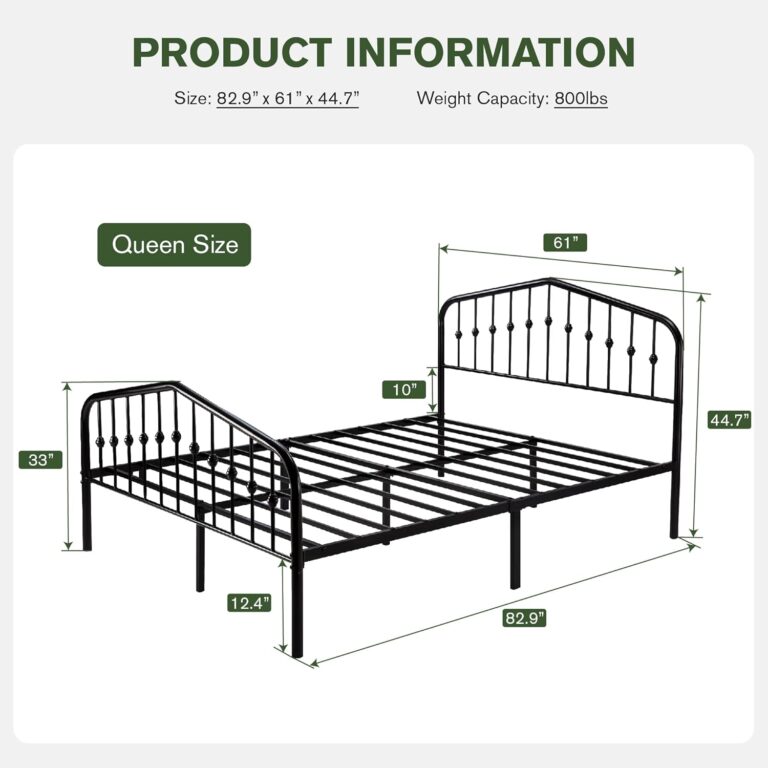 MUTICOR Queen Size Metal Bed Frame review