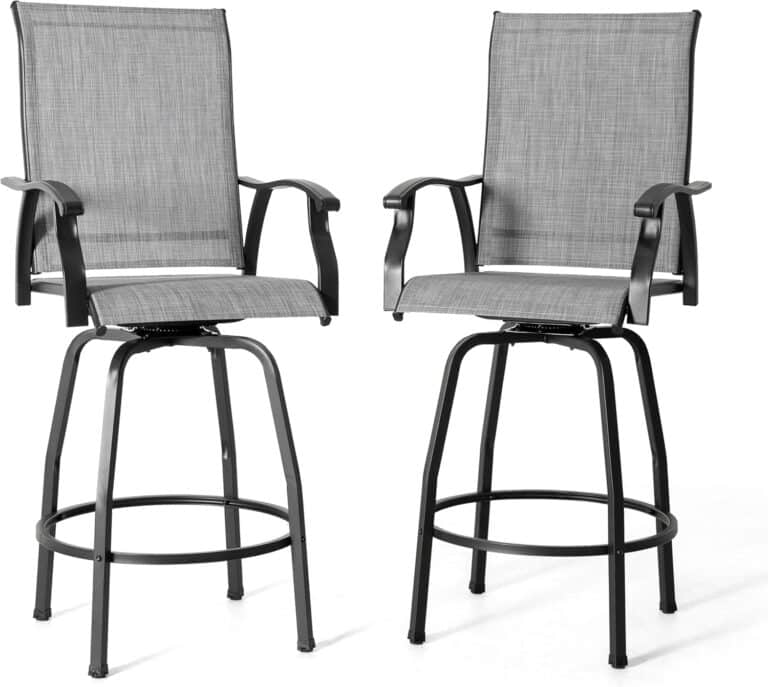 NUU GARDEN Patio Swivel Bar Stools Review