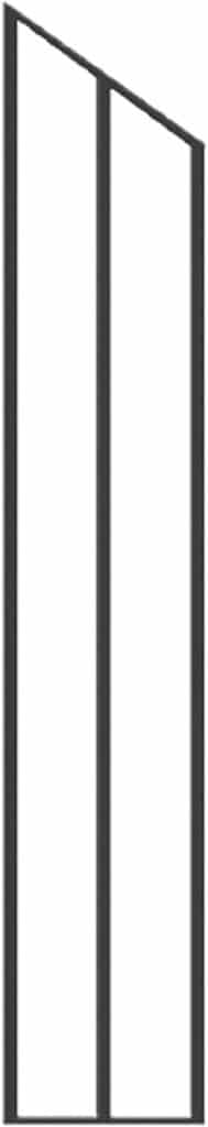 Nuvo Iron NSRP Napoletani Stair (7 x 34 1/4) Rail Panel, Black