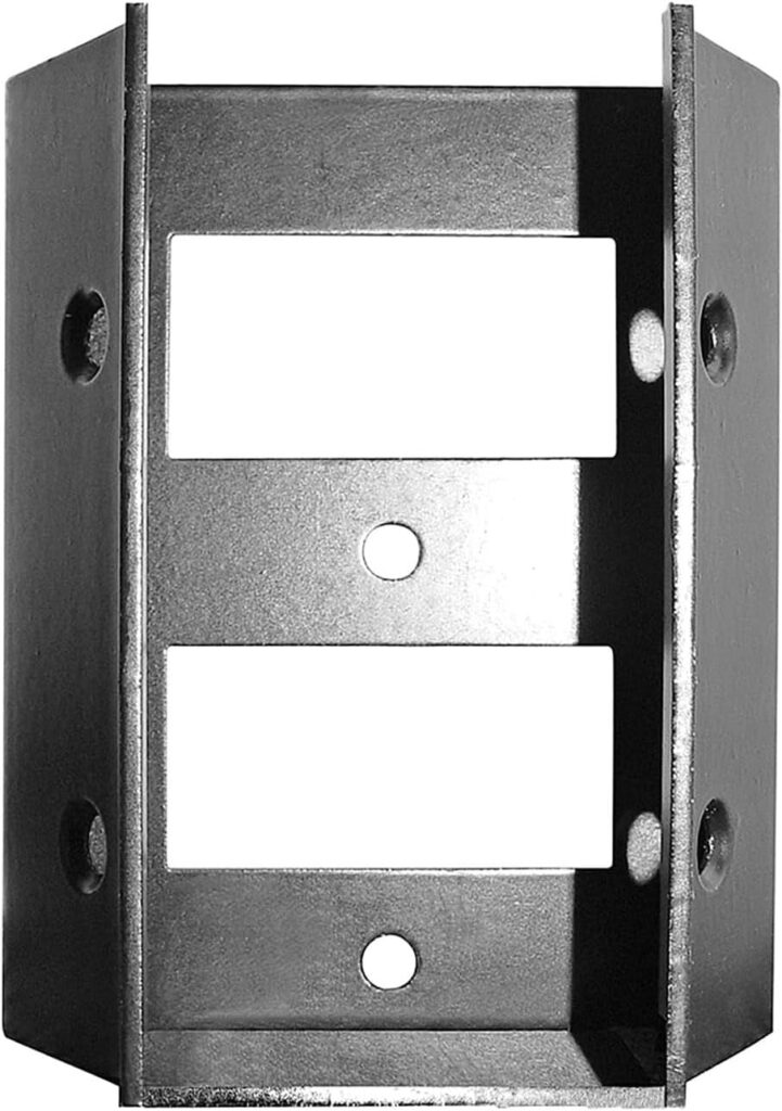 Nuvo Iron SDRC Stair/Deck 4 Pack with Screws Rail Connector, Black, for Standard 2x4 Rail